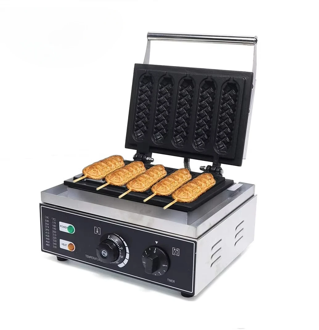 Corn Dog Stick - Gaufrier électrique Commercial personnalisé avec revêtement