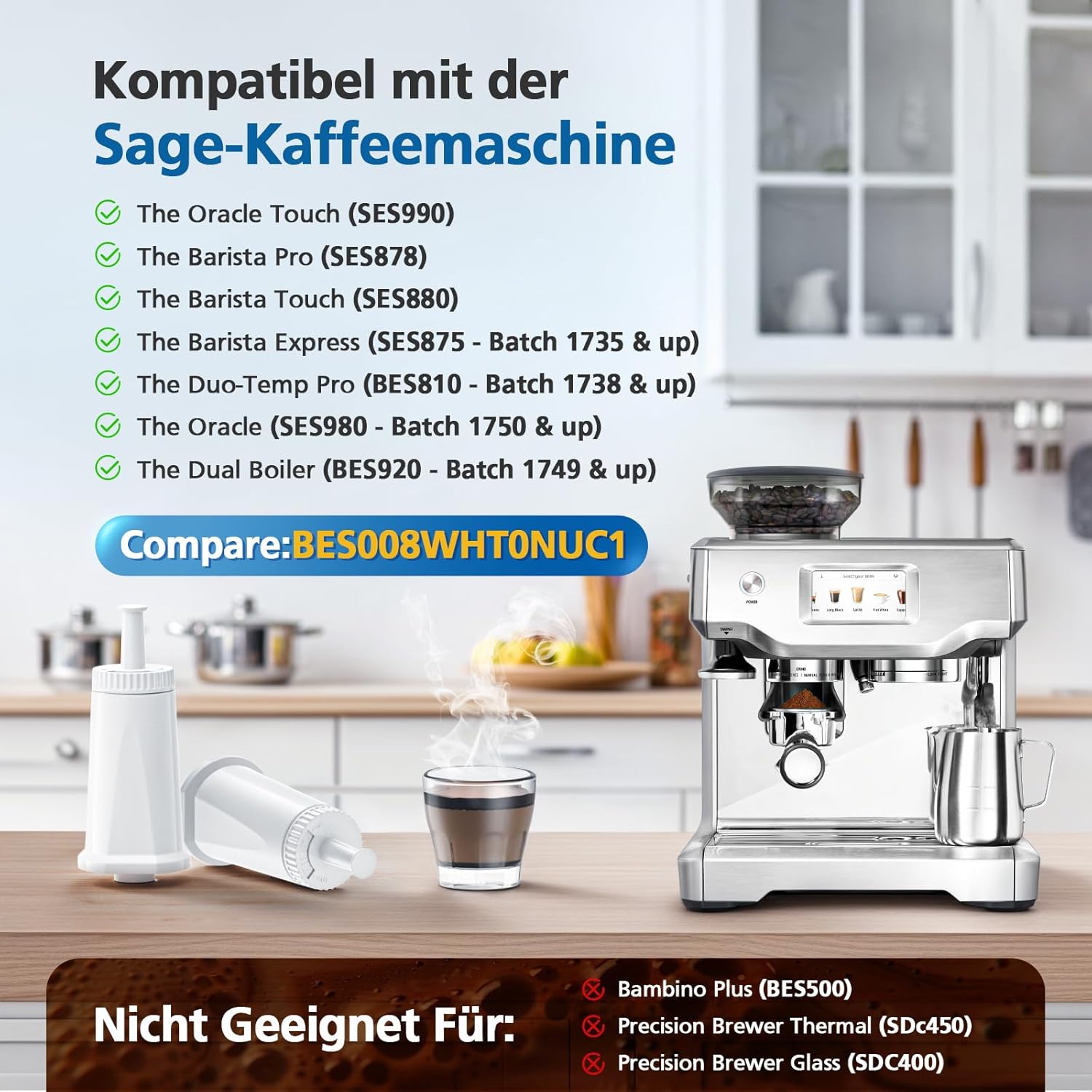 Filtre à eau de remplacement p - Breville Espresso Barista Touch avis et prix